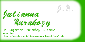 julianna murakozy business card